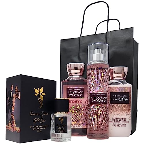 Bath and Body Works Trio Gift Set with Fawn Over Me Perfume and Gift Bag (Pick your scent)